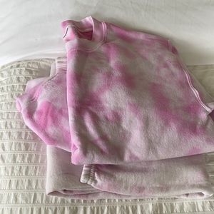 Tie dye sweat set